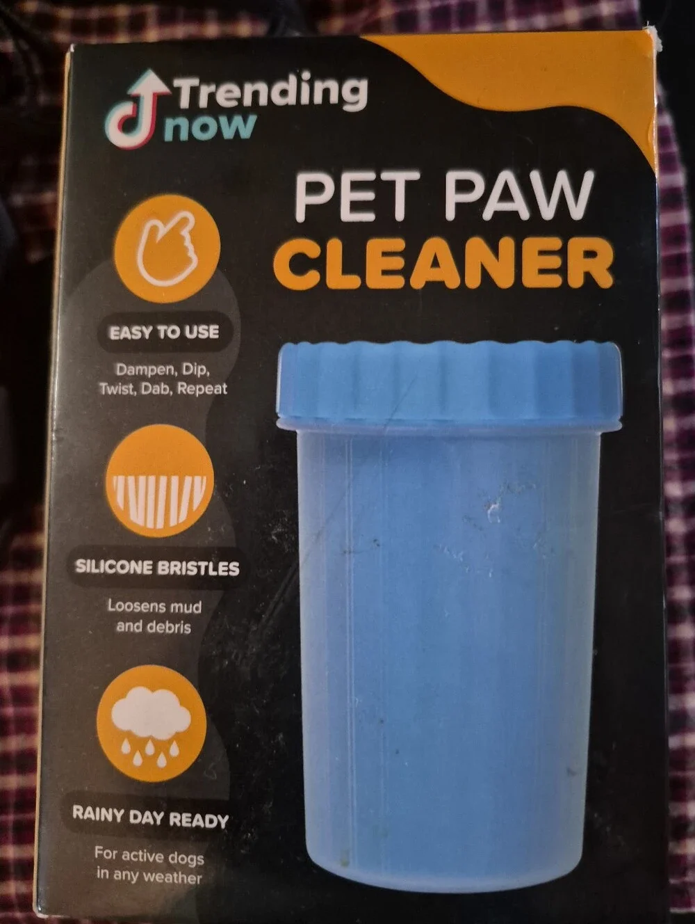 Blue Silicone Pet Paw Cleaner - Gentle Paw Wash